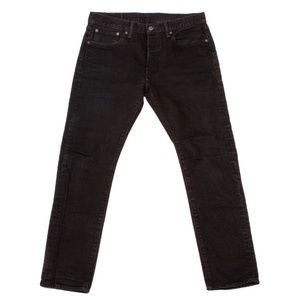 LEVI'S 501S Black Denim Skinny Straight Jeans Mens W33 L30